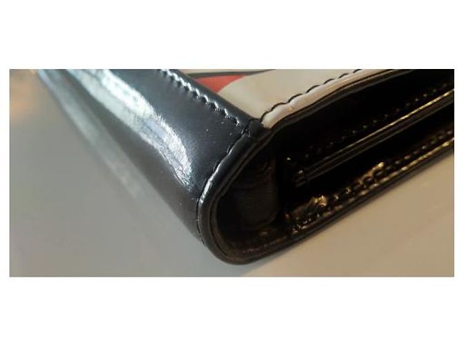 Clutch Chanel in vernice nera Nero - vista 8