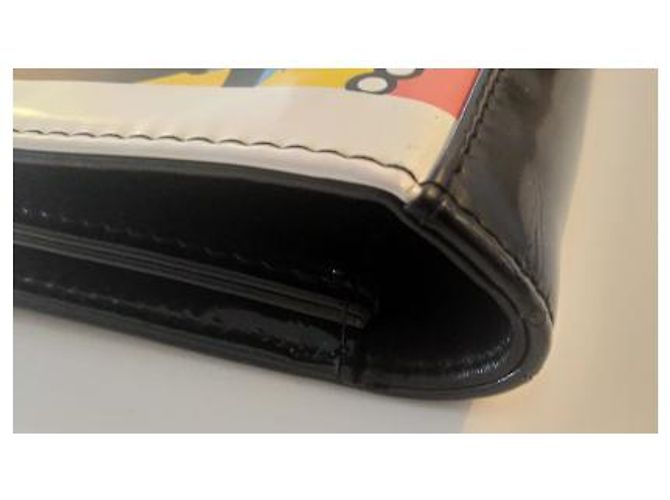 Clutch Chanel in vernice nera Nero - vista 9