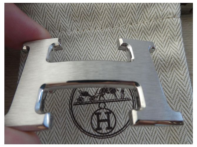 Hermès Loop 5382 in brushed palladium-plated steel Silvery - view 3