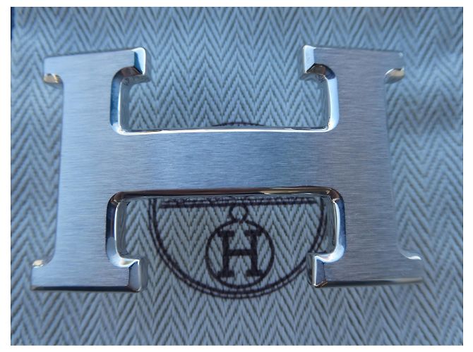 Hermès Loop 5382 in brushed palladium-plated steel Silvery - view 4