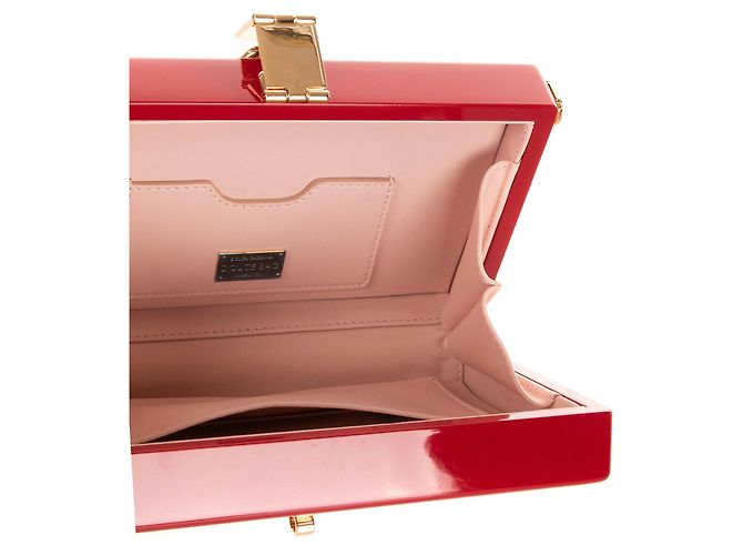 DOLCE & GABBANA Pochette Box Bag REALIZZATA A MANO Stampa Murale Made in Italy Rosso - vista 6