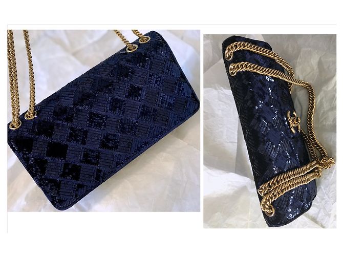Timeless Chanel Borsa camaleonte rara Blu Blu navy Blu scuro - vista 17
