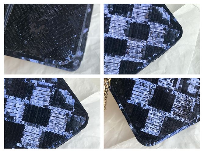 Timeless Chanel Borsa camaleonte rara Blu Blu navy Blu scuro - vista 23