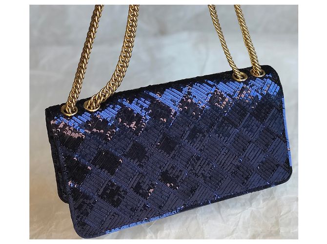 Timeless Chanel Borsa camaleonte rara Blu Blu navy Blu scuro - vista 5