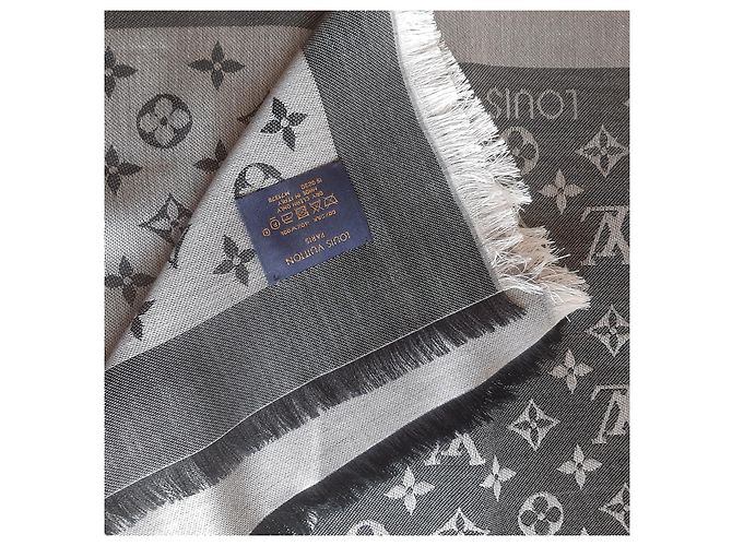 Louis Vuitton Chal monograma de mezclilla Negro - vista 2