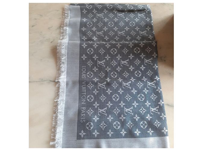 Louis Vuitton Chal monograma de mezclilla Negro - vista 3