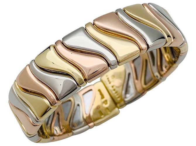 Bracciale Marina B.. tre ori. - vista 3