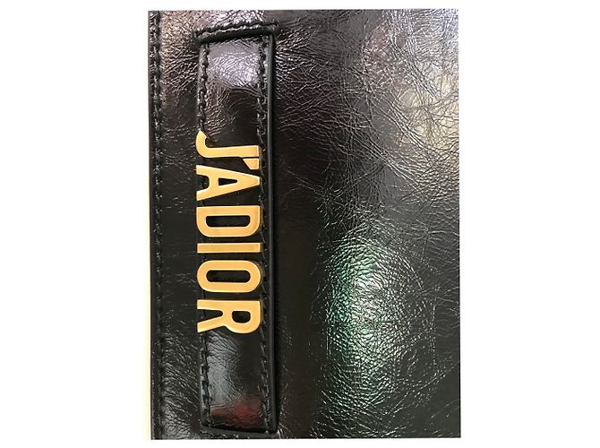 Christian Dior J'adior Clutch aus schwarzem Leder - Ansicht 2