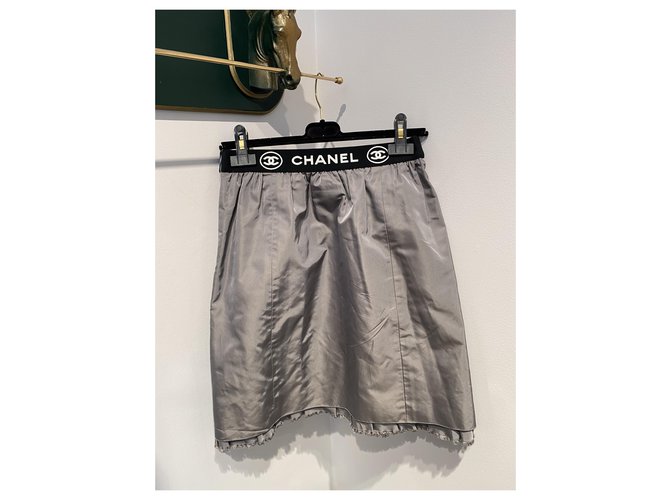 Chanel gonne Nero Grigio - vista 3