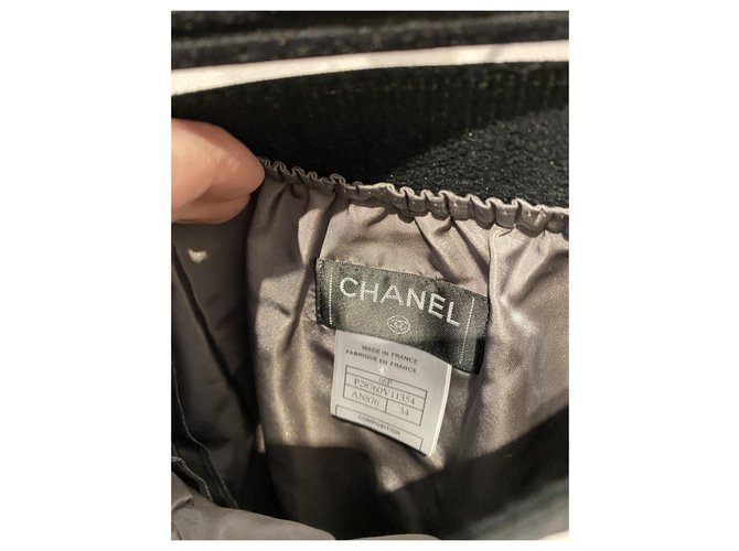 Chanel gonne Nero Grigio - vista 4