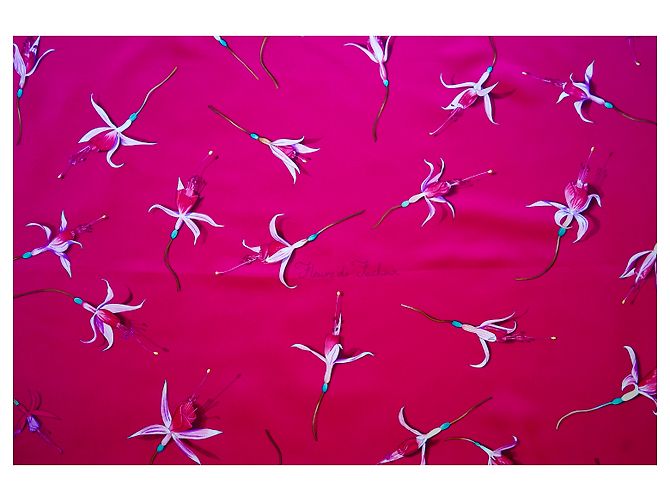 Hermès Lenços de seda Fuschia - vista 2