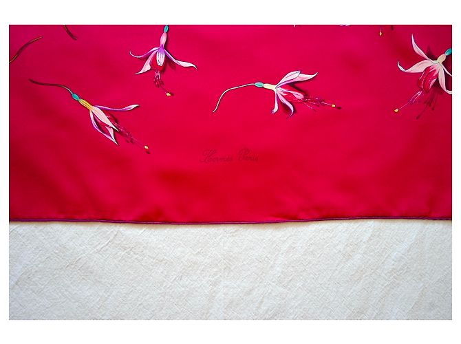 Hermès Lenços de seda Fuschia - vista 3