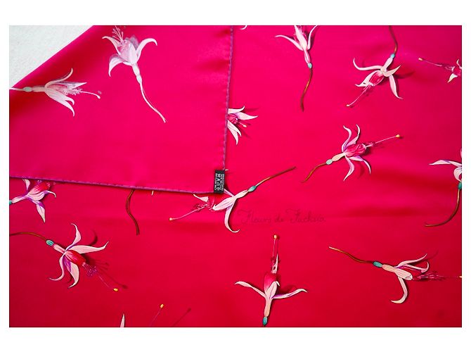 Hermès Lenços de seda Fuschia - vista 4