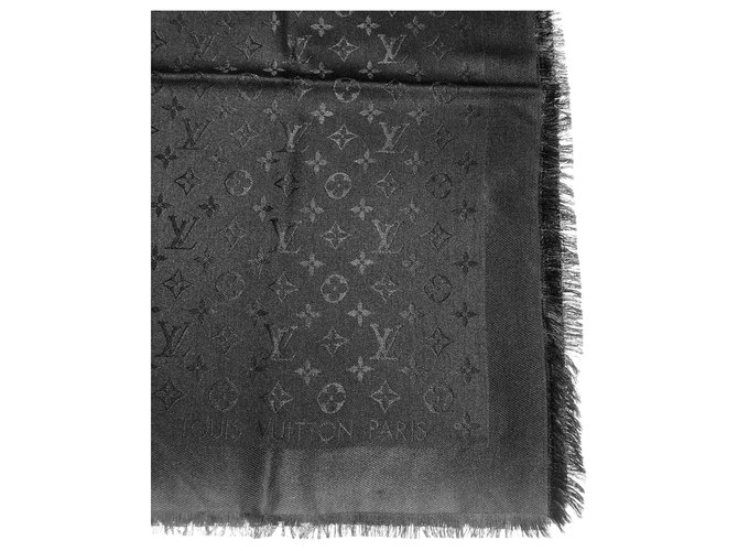Louis Vuitton Monogram schwarzer Schal - Ansicht 2