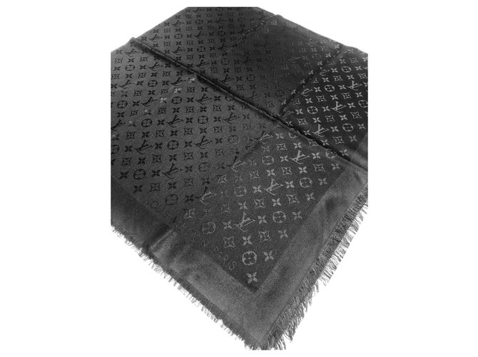 Louis Vuitton Monogram schwarzer Schal - Ansicht 3