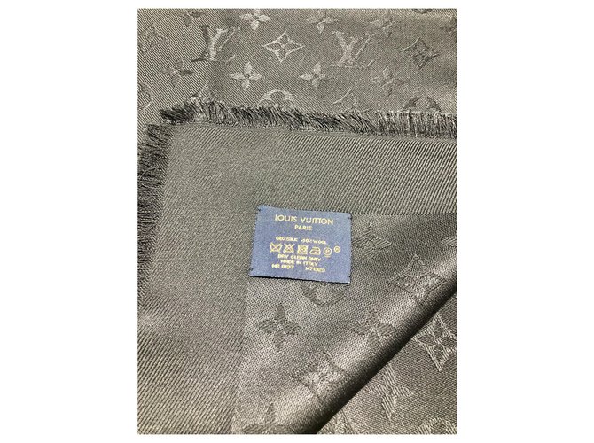 Louis Vuitton Monogram schwarzer Schal - Ansicht 5