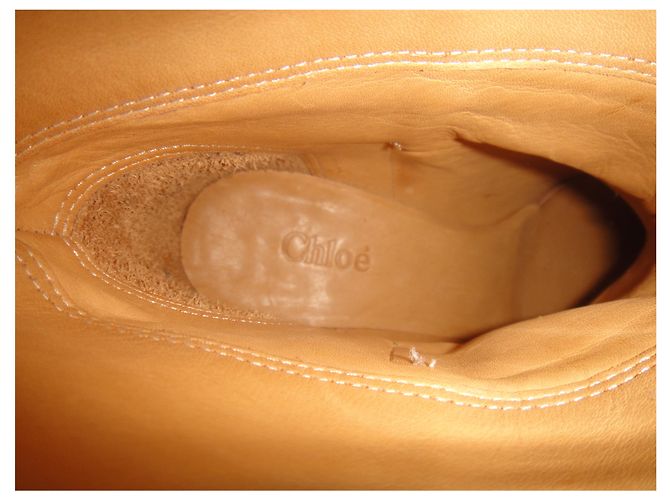 Chloé p Stiefel 35,5 neue Bedingung Beige - Ansicht 9