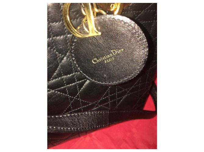 Lady Dior Dior Lady D. Cannage in pelle nera Nero - vista 11