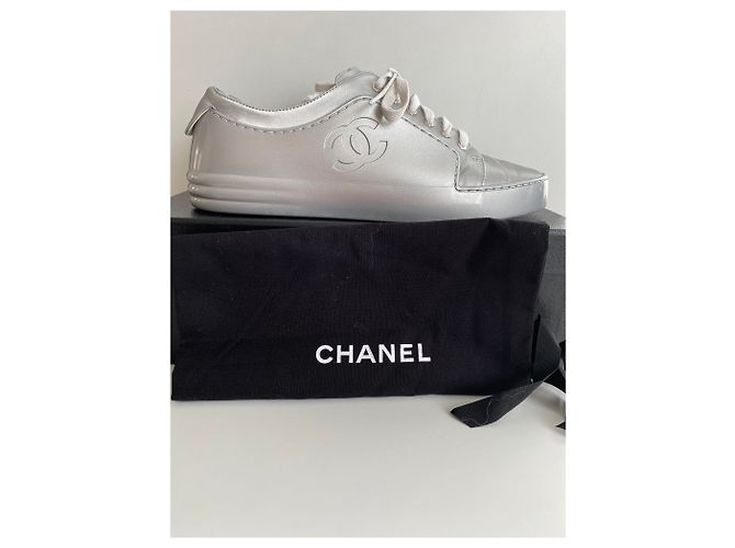 SNEAKERS CHANEL ARGENTO , taille 40,5 - vista 3