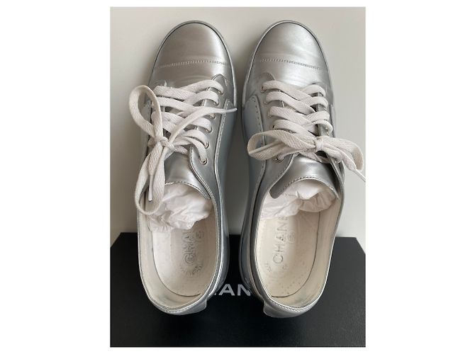 SNEAKERS CHANEL ARGENTO , taille 40,5 - vista 5
