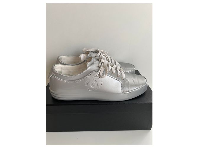 SNEAKERS CHANEL ARGENTO , taille 40,5 - vista 6