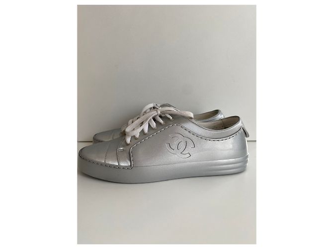 SNEAKERS CHANEL ARGENTO , taille 40,5 - vista 7