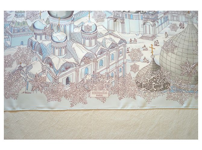Hermès Lenços Azul claro - vista 2