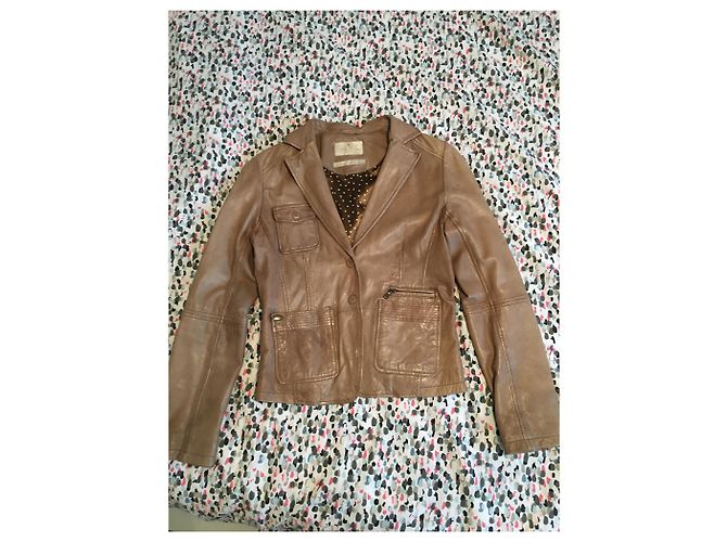 Ikks Lammfelljacke Beige - Ansicht 2