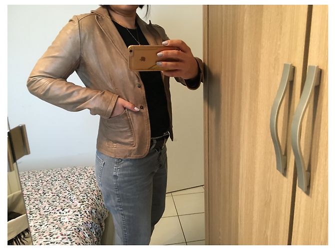 Ikks Lammfelljacke Beige - Ansicht 9