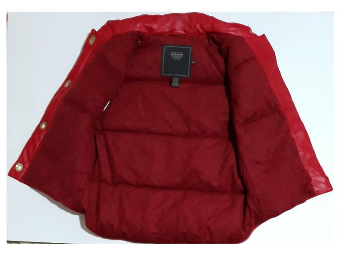 Coach Lederjacke Weste rot - Ansicht 8