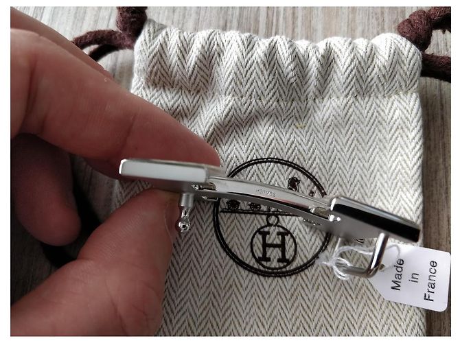 Hermès HERMES Echte neue H-Gürtelschnalle - Shiny Palladium (COULEUR ARGENT) Silber - Ansicht 3