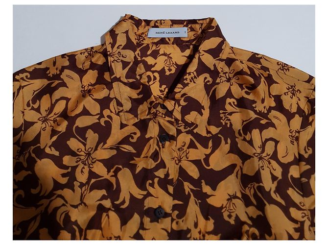 Camicia in seta floreale René Lezard Multicolore - vista 4