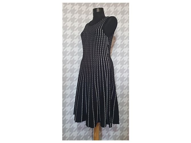 Hale Bob Kleid Schwarz Weiß Größe M - Ansicht 2