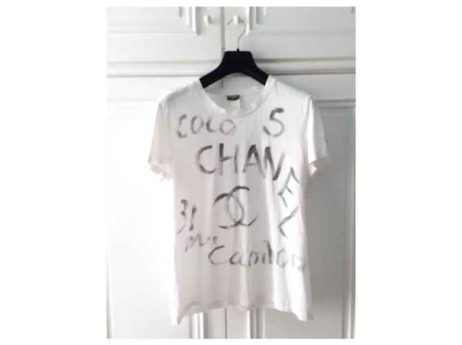Cambon Maglietta Tag Chanel Bianco - vista 10