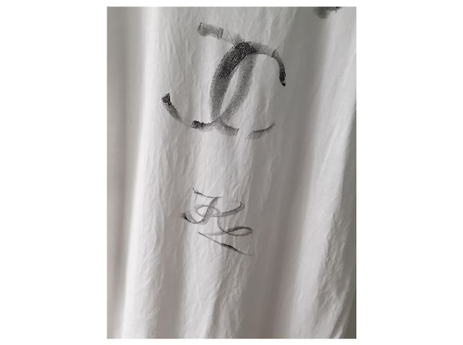 Cambon Maglietta Tag Chanel Bianco - vista 5