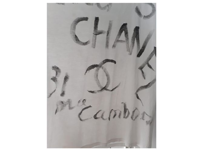 Cambon Maglietta Tag Chanel Bianco - vista 7