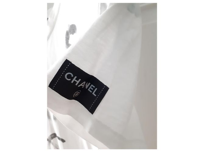 Cambon Maglietta Tag Chanel Bianco - vista 8