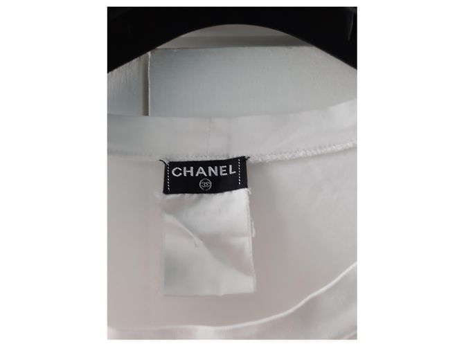 Cambon Maglietta Tag Chanel Bianco - vista 9