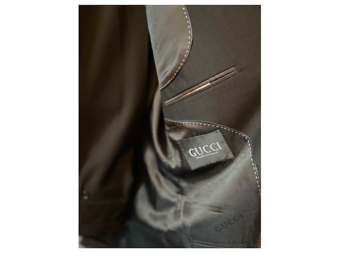 Gucci Black Wool and Polyester Suit - view 3