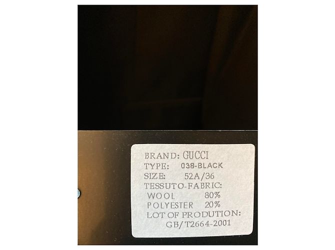 Gucci Black Wool and Polyester Suit - view 4