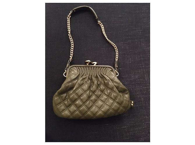 Borsa Marc Jacobs Stam in pelle verde oliva - vista 2