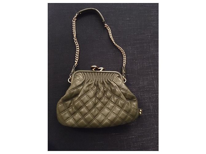 Borsa Marc Jacobs Stam in pelle verde oliva - vista 3