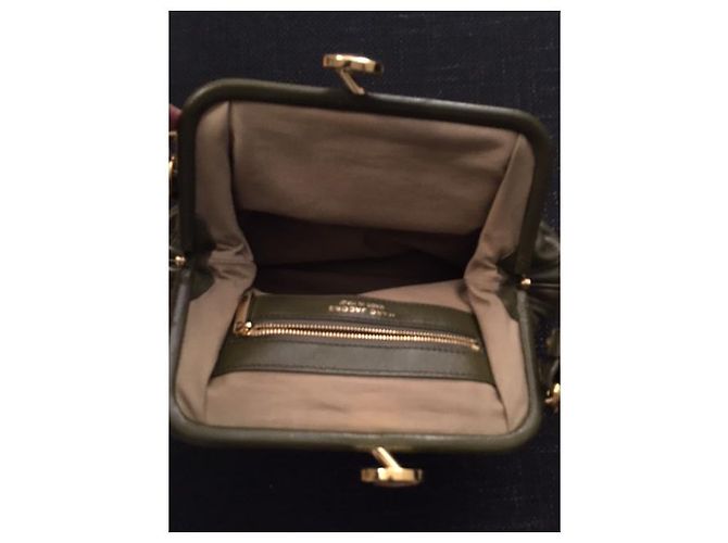 Borsa Marc Jacobs Stam in pelle verde oliva - vista 5