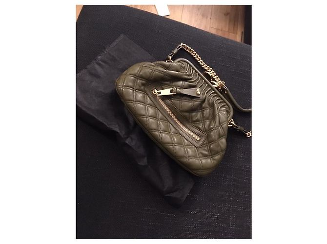 Borsa Marc Jacobs Stam in pelle verde oliva - vista 7
