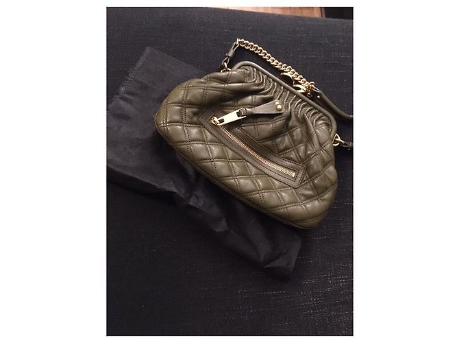 Borsa Marc Jacobs Stam in pelle verde oliva - vista 8