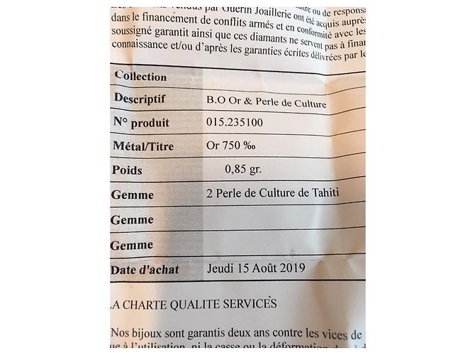 Autre Marque Ohrringe, Tahitian graue Perlen - Ansicht 10