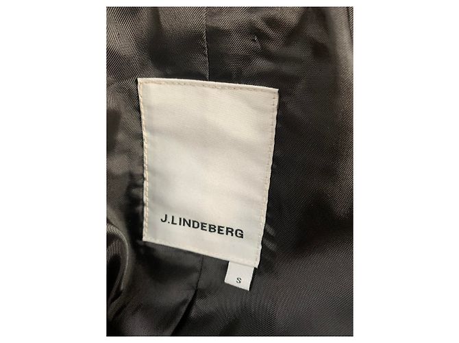 Autre Marque Abrigo J.Lindeberg de algodón negro - vista 6