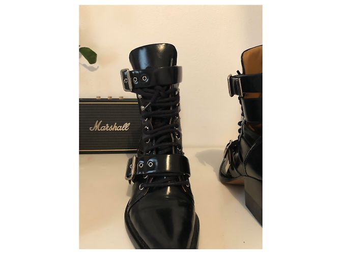 Stivaletti Chloé Reilley in pelle nera Nero - vista 4