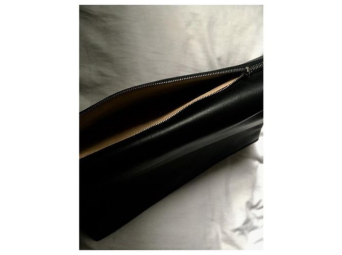 Pochette Céline trio in pelle nera Nero - vista 10