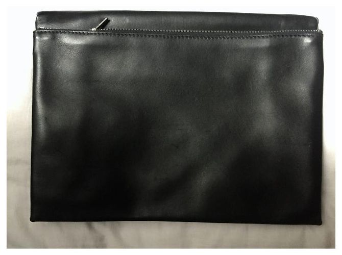 Pochette Céline trio in pelle nera Nero - vista 2
